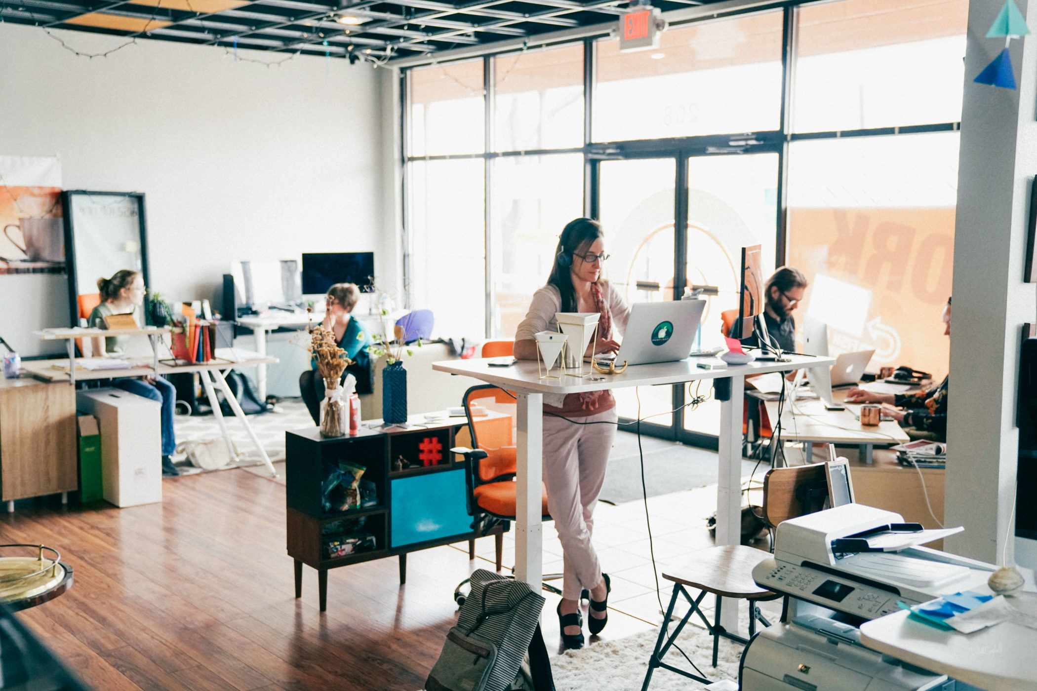 People at work in Proximity's Montrose coworking space