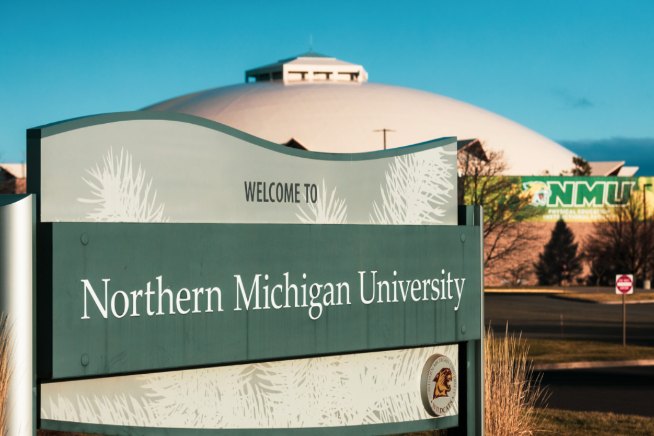 Northern Michigan University welcome sign