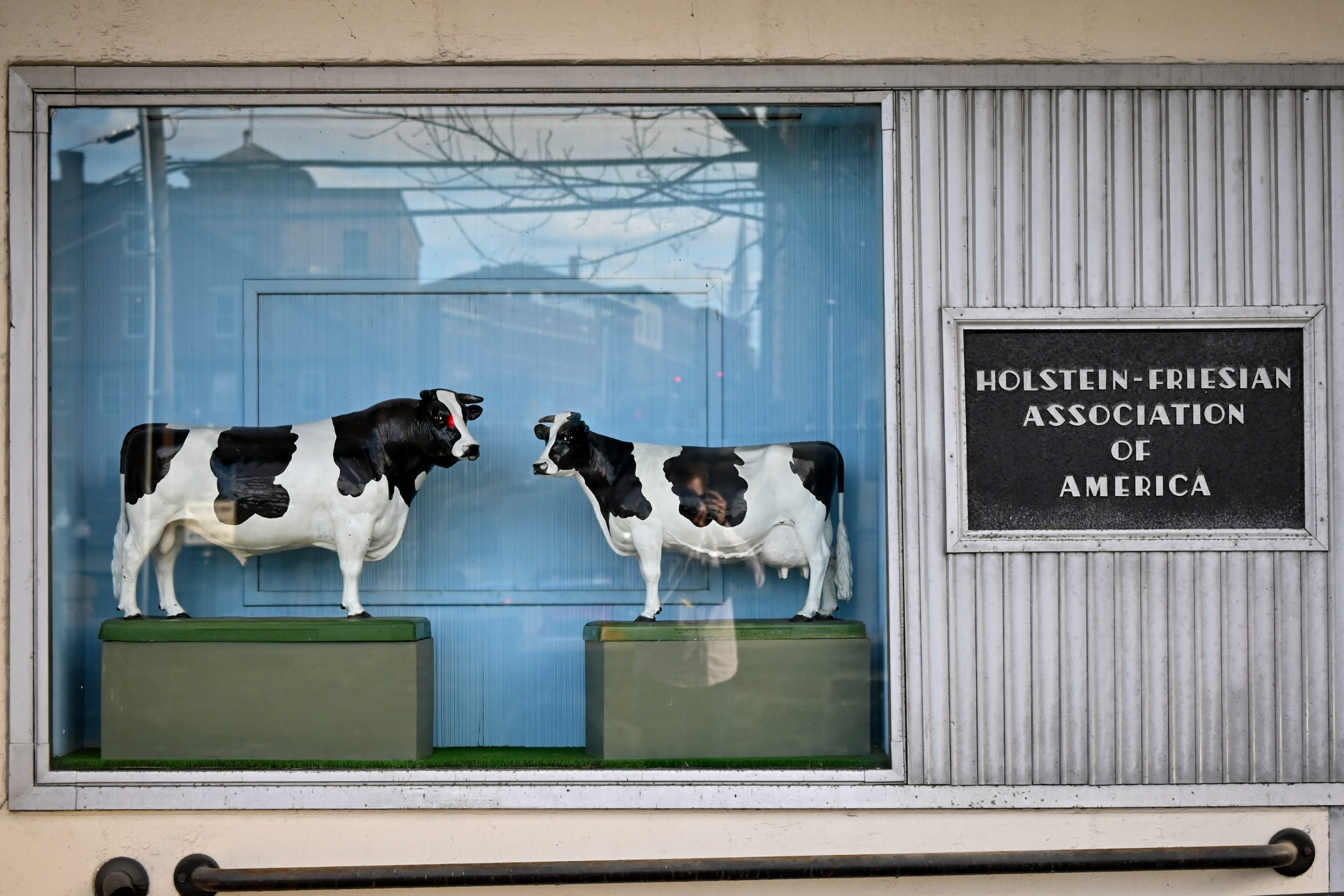 A sign in downtown Brattleboro, Vermont