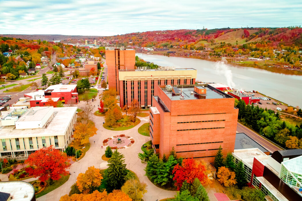 Michigan Tech Campus in fall.