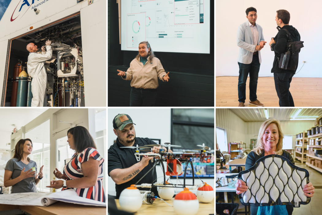 a collage of entrepreneurs