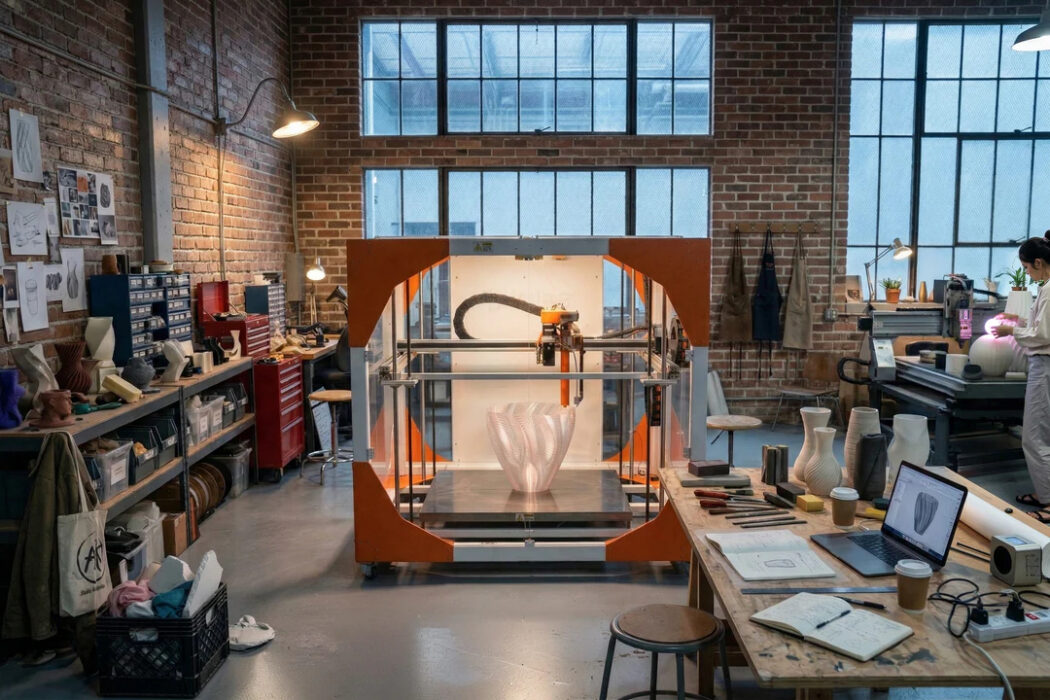 Massive Dimension extruder shown on BigRep ONE.